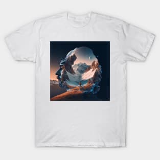 Visions of Reflections - Snowy Mountain T-Shirt